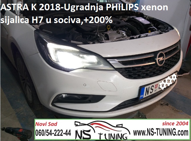 ne vidite ugradnja xenon ksenon sijalica h7 philips trafo canbus opel astra k 2018 auto servis novi sad ns tuning